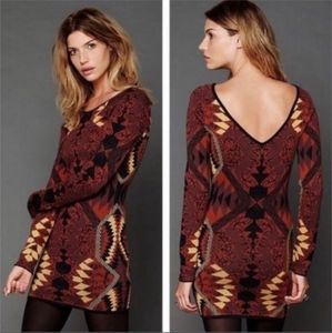 Free People Huntress Of Man Bodycon Knit Dress